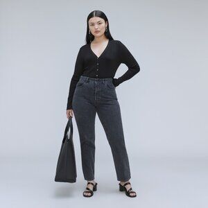 Everlane The '90s Cheeky Hourglass Jean Black Base - Size 28 NWT